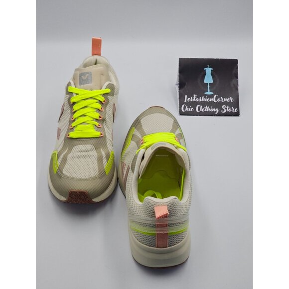 VEJA Women's Natural Babe Jaune Fluo Condor 2 Alveomesh Running Shoes Sz 9 2518 - Picture 10 of 16